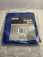Tool Bench Hardware 4' x 6'  Blue Tarp Tarpaulin New in pack