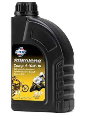 Silkolene Comp 4 10W-30 XP Synthetic Ester Based 4T Motorcycle Engine Oil - 1L