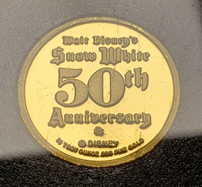 1/4 oz .999 Gold - Disney Snow White 50th Bashful - Rarities Mint