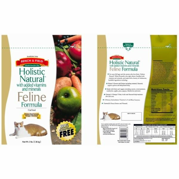 bench & field holistic natural feline formula
