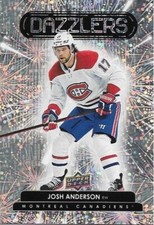 22-23 UD Series 1 Hockey Orange Dazzlers DZ-4 Josh Anderson