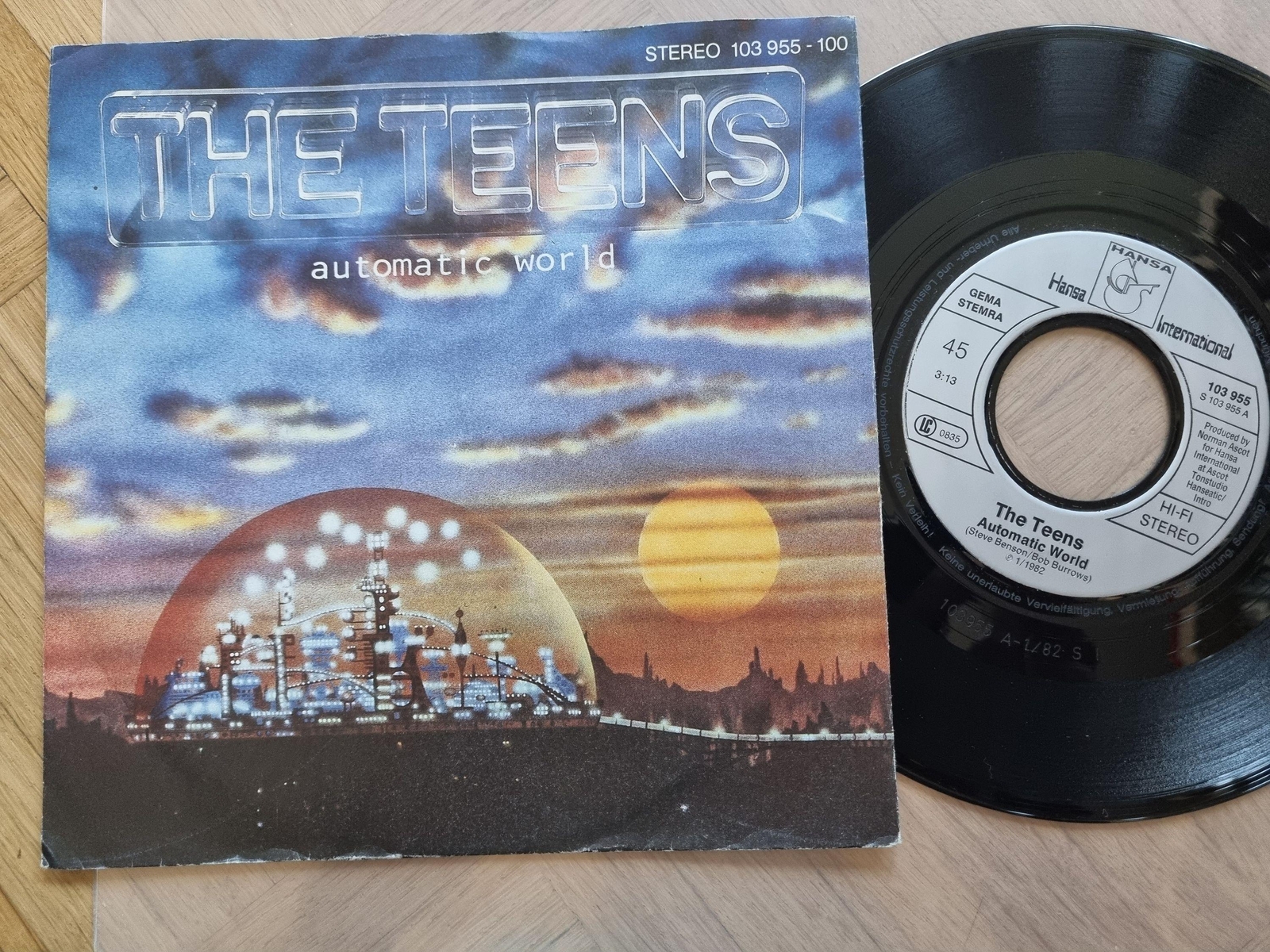 7"" Single The Teens/ Dieter Bohlen - Automatic world Vinyl Germany