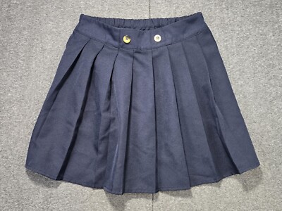 French Toast School Girl Uniform Skirt Skort Size 14 Dark Blue Pleated Front