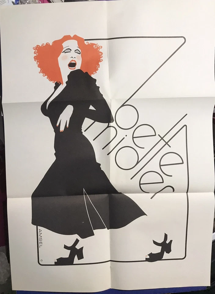 Vintage Bette Milder VInyl LP Record w/Original AMSEL Full poster Insert Ms. M Foto 2 de 4