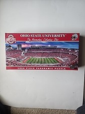 OHIO STATE PUZZLE HORSESHOE STADIUM PANORAMIC 1000 PC NCAA  INSIDE SEALED