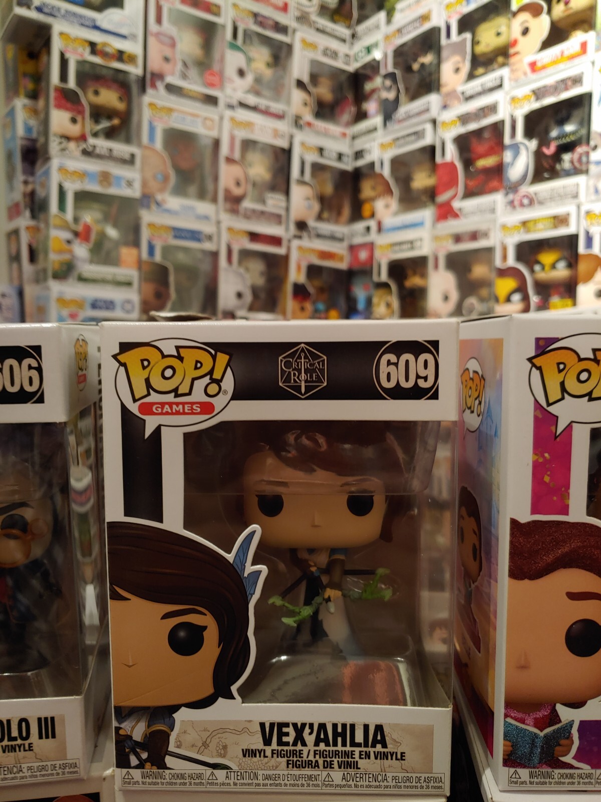 Funko Pop! Games Vex'Ahlia #609 Vinyl Figure Critical Role Vox Machina-W/Protect