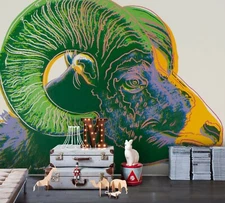 3D Goat Graffiti Wallpaper Wall Mural Removable Self-adhesive Sticker 199