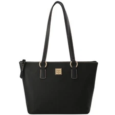 Dooney & Bourke Pebble Grain Small Wren Zip Tote | Black Black