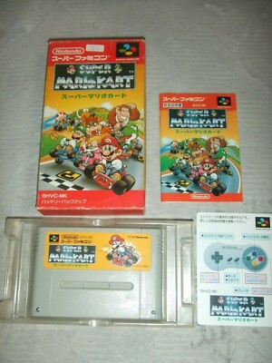 SUPER MARIO KART With Box Nintendo Super Family computer SFC SNES