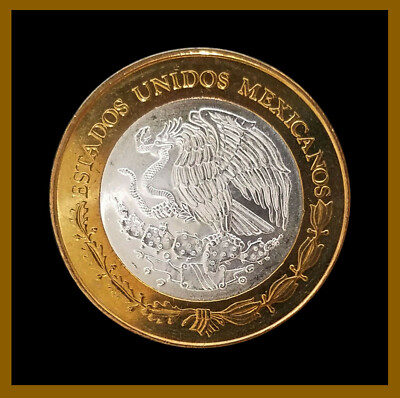 Mexico 100 Pesos Silver Center Coin, 2006 Bimetallic Antiguo