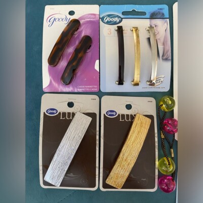 Vintage Goody Barrettes Hair Clips Bundle Metal Plastic  display picture 2