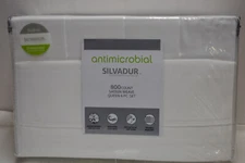 ANTIMICROBIAL 6 PIECE QUEEN SHEET SET COLOR WHITE 800 THREAD COUNT NEW  