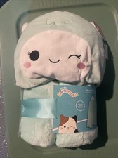Squishmallows Yollie Yeti Blue Plush Hooded Throw NWT Easter Soft Squishmallow