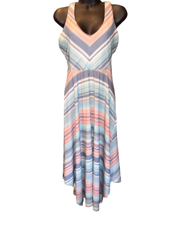 prana sleeveless striped crisscross back 