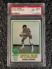 1973 Topps Basketball #233 Gerald Govan PSA 8