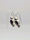 Sudha Sterling Silver Vintage Amethyst Dangle Earrings 1.35" — photo 3