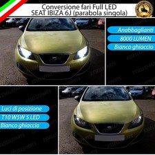 KIT LED SEAT IBIZA 6J MK4 CONVERSIONE ANABBAGLIANTI ABBAGLIANTI LUCI POSIZIONE