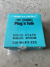 Realistic Two Channel Plug n Talk Wireless Intercom 43-225