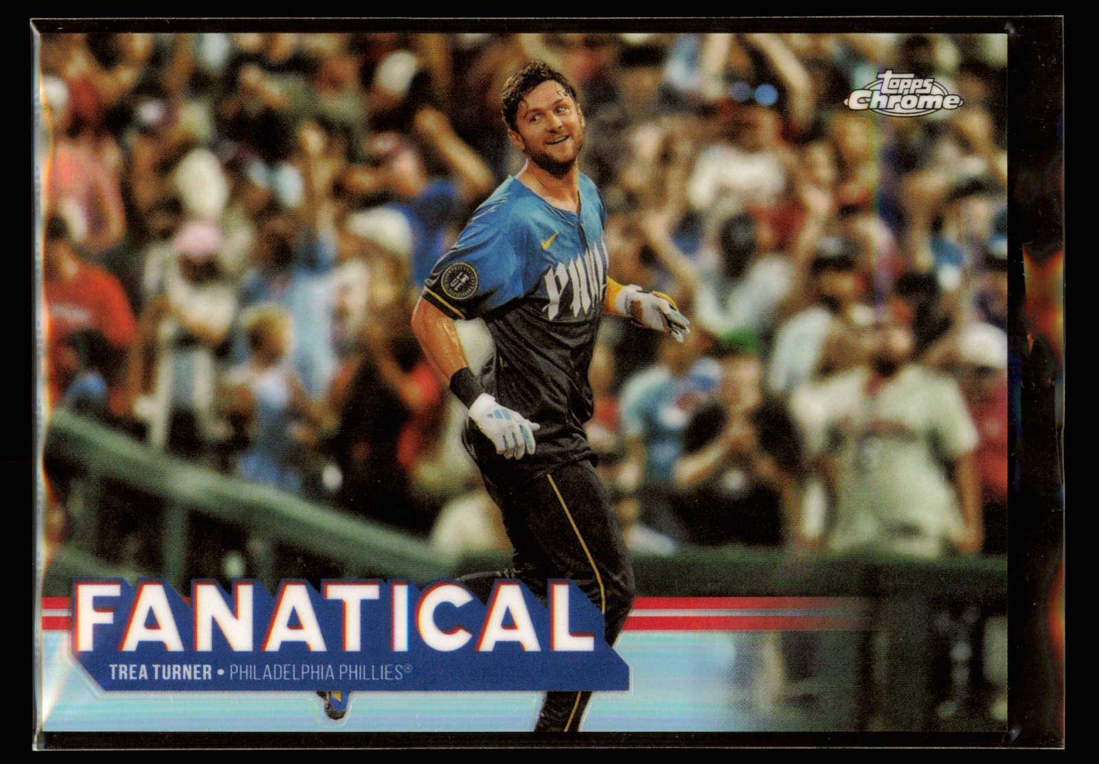 Trea Turner #FAN-4 Baseball Cards 2025 Topps Chrome Fanatical trading card — raw and PSA graded price guide
