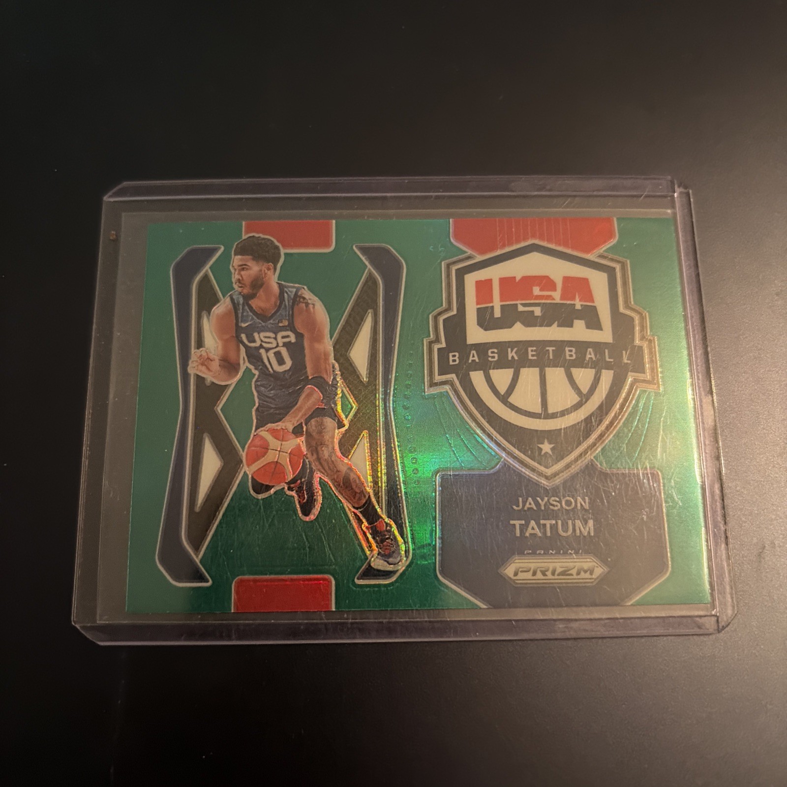 2021-22 Panini Prizm JAYSON TATUM #1 Team USA SP Green Prizm Insert BOS Celtics
