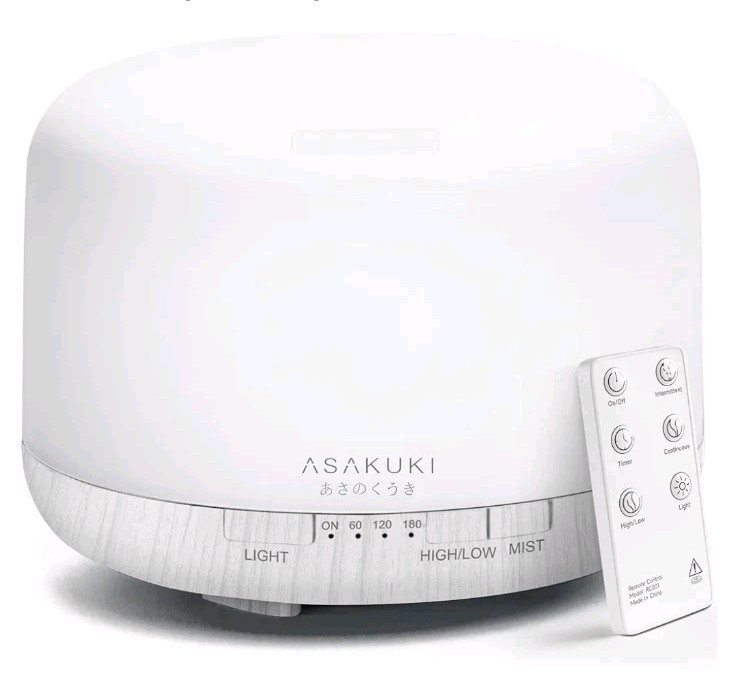 Aromatherapy Essential Oil Diffuser with Humidifier & LED Mood Lighting-image