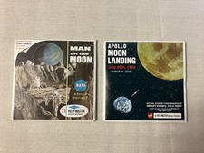 Viewmaster Packets B 658 Man on the Moon B 663 Apollo Moon Landing with Booklets