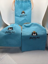 AUTHENTIC Jellycat Small Dust Bag 10.5 x7.5 Storage bag - Lot Of 3 Turquoise