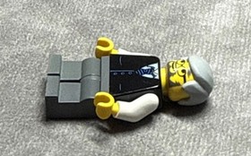 LEGO City Passenger Plane Pilot Minifigure AIR028 Authentic 7893