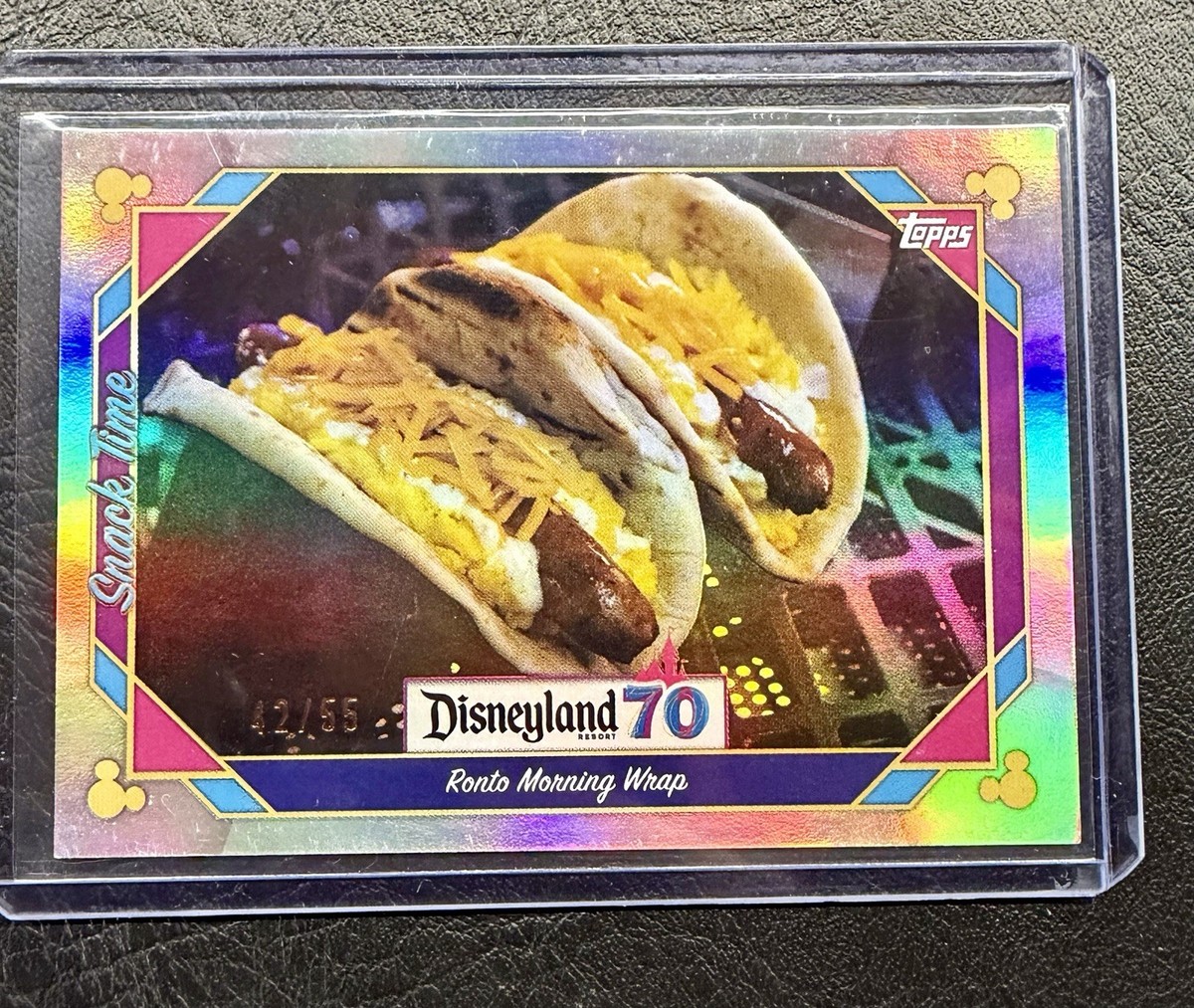 Topps Disneyland 70th Anniversary Card Ronto Morning Wrap /55 #110