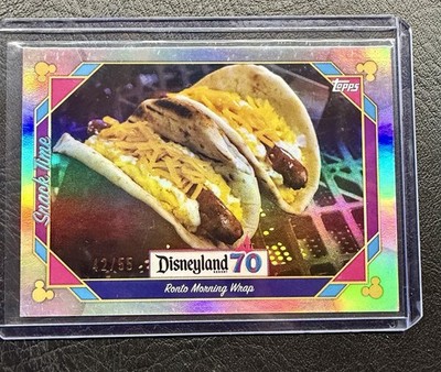 Topps Disneyland 70th Anniversary Card Ronto Morning Wrap /55 #110 Disney Snacks