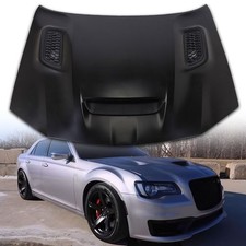 Primed Hood Panel Aluminum With 3 Scoops Fit 2015 - 2023 Chrysler 300 Sedan Primed Hood Panel Aluminum With 3 Scoops Fit 2015 - 2023 Chrysler 300 Sedan
