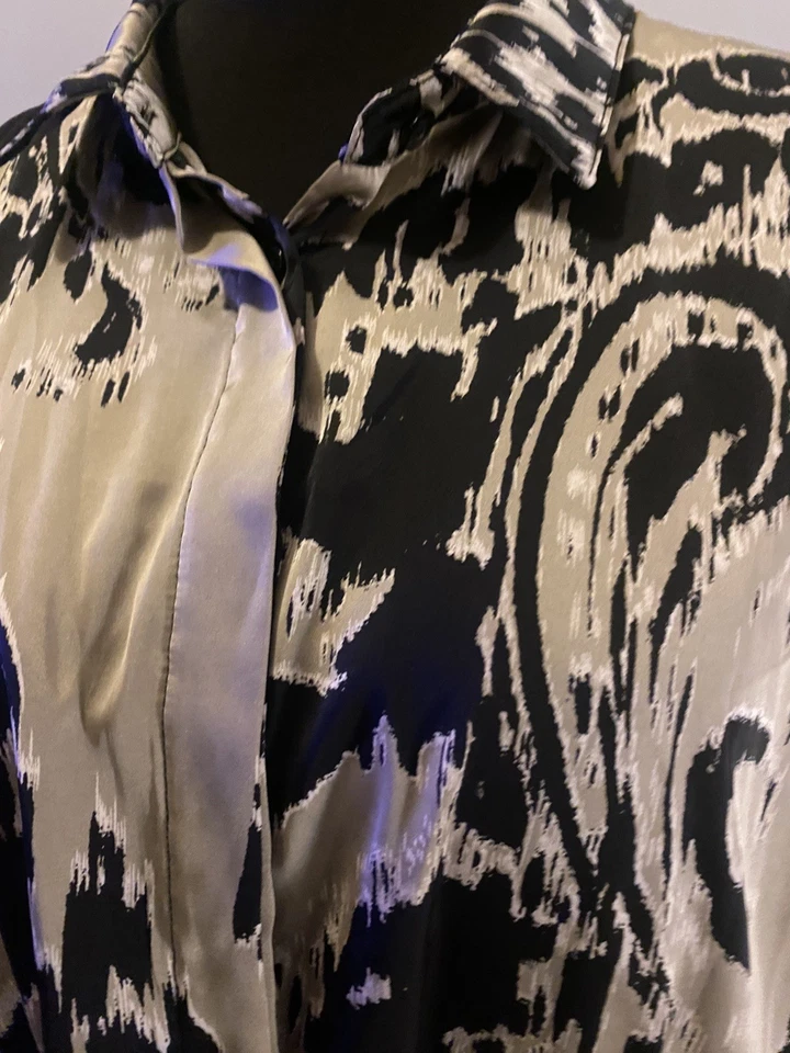 Nuevo Vestido Camisa Larga Frank Usher Estampado Animal Talla L/XL Foto 2 de 4