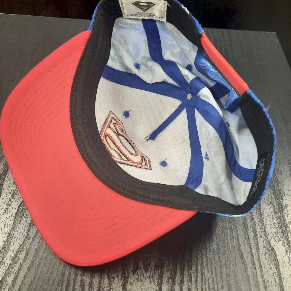 DC Comics Superman Snapback Sombrero OSFM AOP Estilo Libro de Cómics Superhéroes Películas Azul Foto 3 de 4