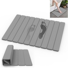 Stone Bath Mats for Bathroom, Non-Slip Stone Shower Mat 24 x 16 Super Absorbent