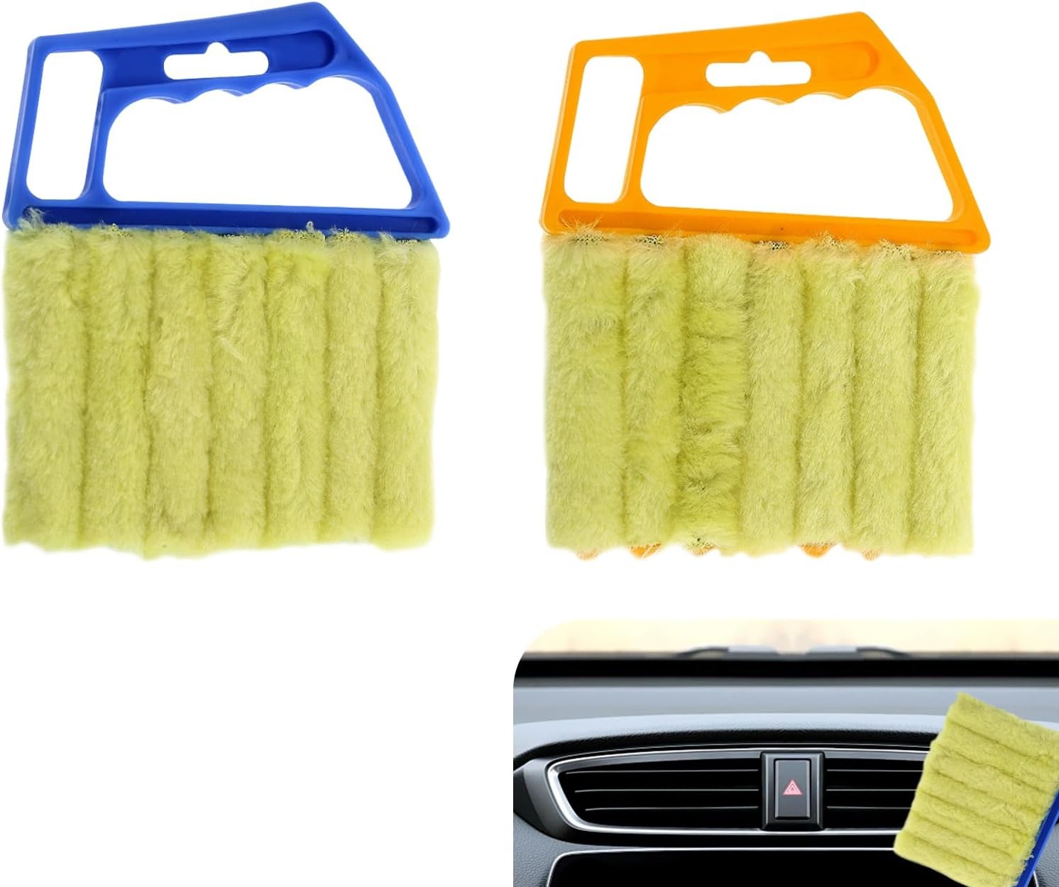 2-Pack Microfiber Handheld Mini Duster Tool for Cleaning Bli
