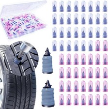 60 Pcs Rubber Tire Nail Repair Kit Screw In Tire Plugs for Car Truck SUV Van