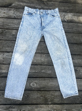 Vintage 90s Levi's 505 Orange Tab Jeans Mens 38x32 Medium Stonewash Made in USA