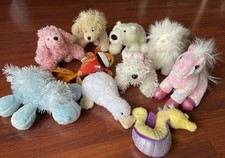WEBKINZ/LIL KINZ LOT/10 STUFFED ANIMAL TOYS- NO CODES-PINK PONY-PERSIAN CAT-ETC