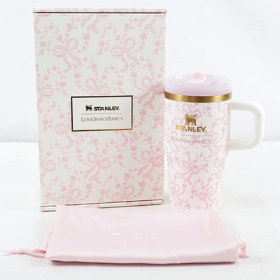 #ad Stanley 1913 X Love Shack Fancy Holiday Flip Straw 20oz. Tumbler In Chantilly $49.99