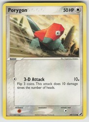 Porygon 69/115 EX Unseen Forces Common Pokemon Card