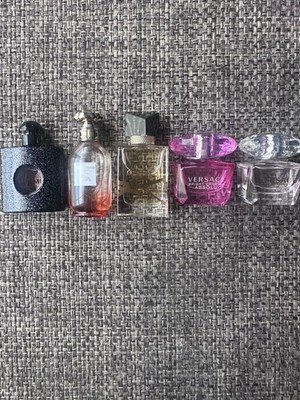 Versace Bright Crystal Absolu & Bright Crystal Minis Lot of 5