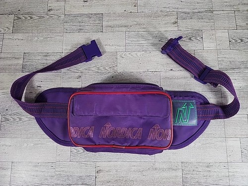 Vintage Nordica Fanny Pack Waist Bag Purple 90s Skiing Hiking