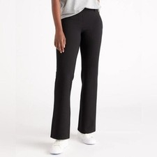 Quince Pants Womens Medium Petite Black Stretch Slim Leg Business Casual Trouser