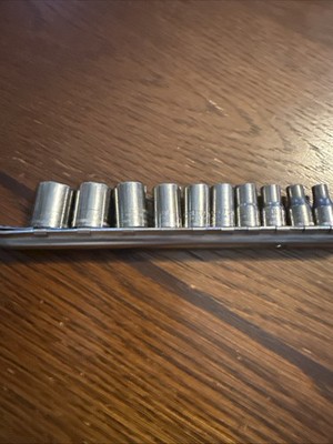 10 Craftsman 13MM -4MM G-Series 6 Point 1/4  Drive Sockets