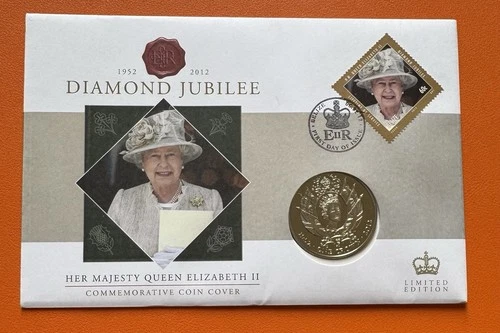 2012 Falkland Islands Crown In FDC. 1 Belize Stamp QEII Diamond Jubilee