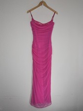 House Of Cb Nalini Midi Corset Dress Pink Lace Mesh Size XS Womens