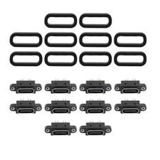 10 StüCk Micro-USB TYP C 4-Pin Wasserdichte USB C Buchse mit Schraube Loch 7199