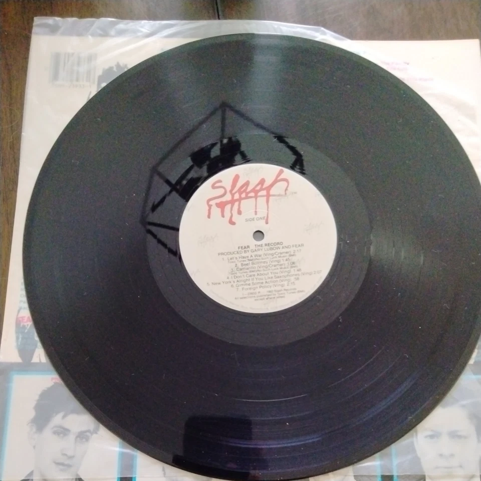 FEAR LP. THE RECORD.  1982 Slash Records 23933-1. - Image 4 of 4