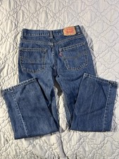 Levi 550 Relaxed Fit Jeans Boys Size 12 Regular Medium Wash Denim