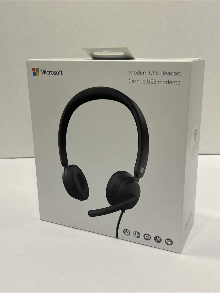 Microsoft Modern Wired USB Headset Model 1989 Black - Brand New Sealed! - Image 3 of 4